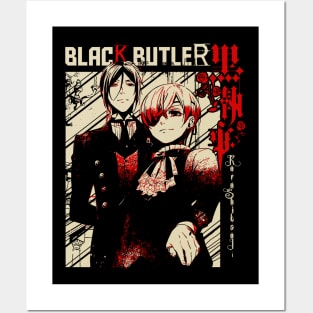 Sebastian michaelis || Ciel phantomhive ||Black butler Posters and Art